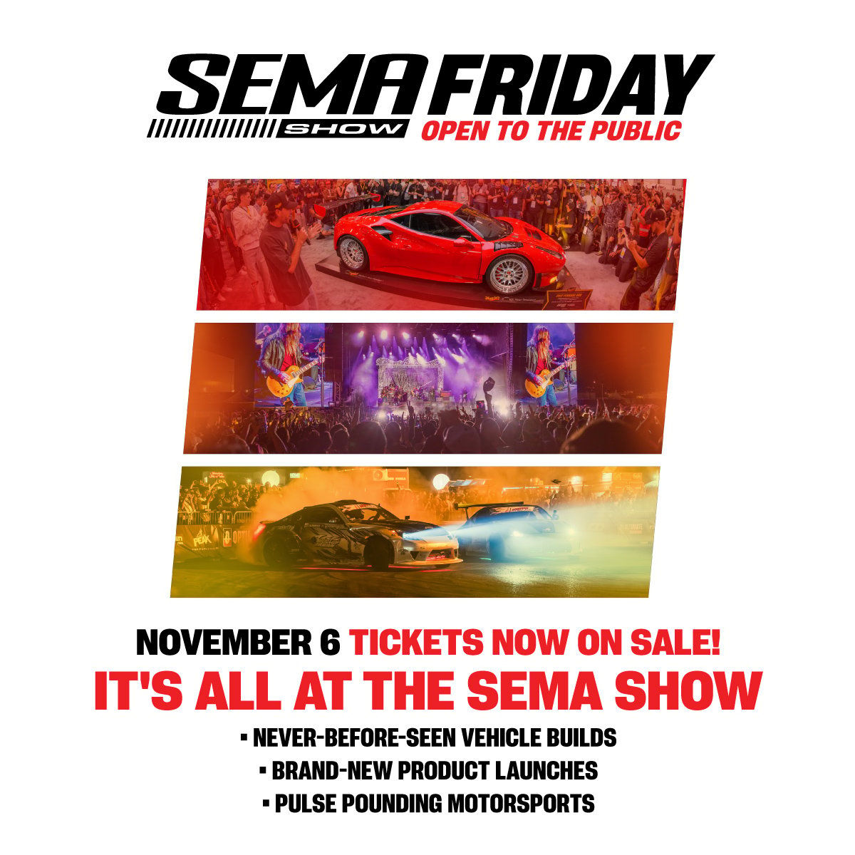 2026 SEMA SHOW FRIDAY - Open to the Public