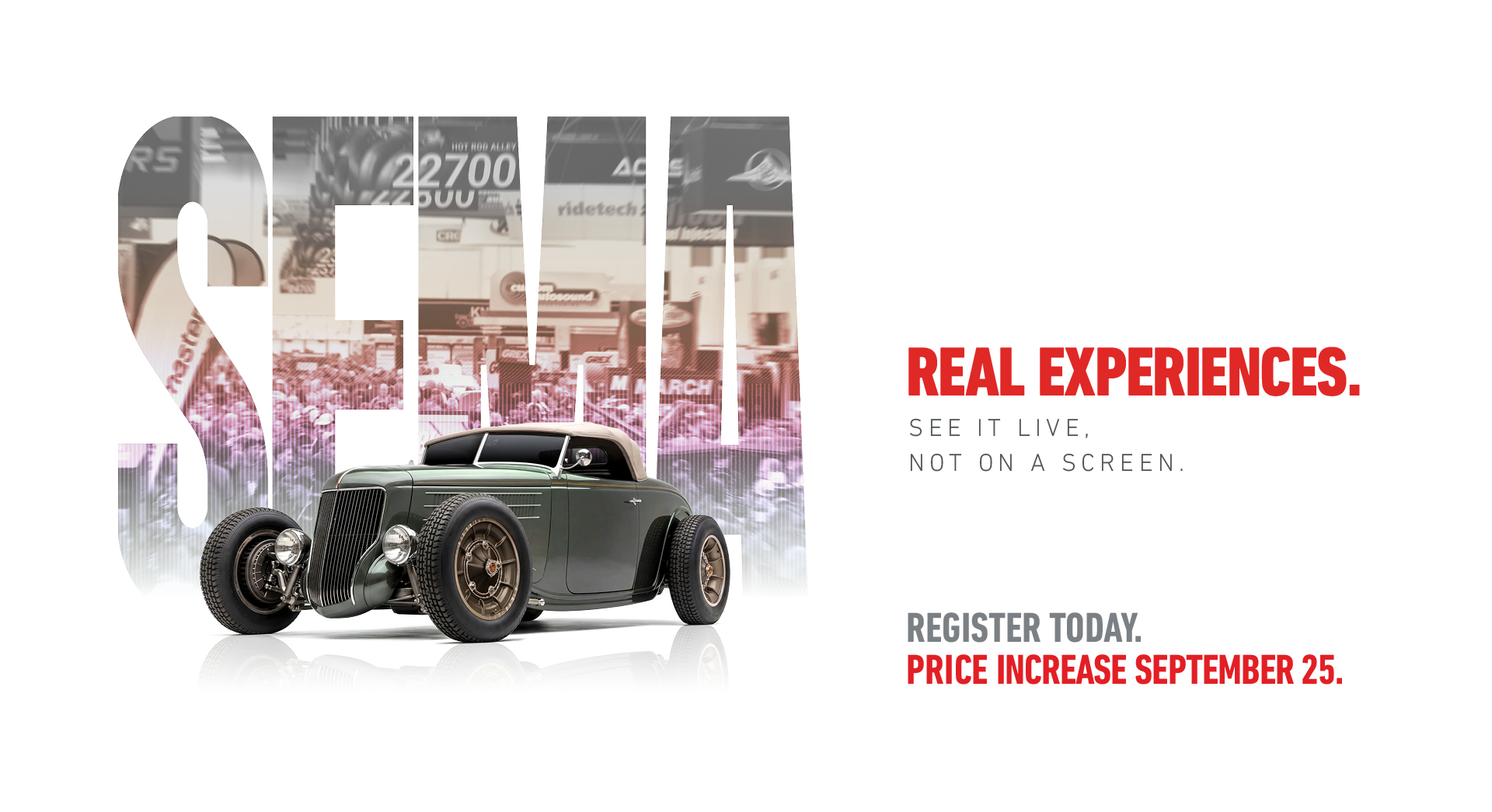 SEMA Show Price Increase September 25th - Register Today