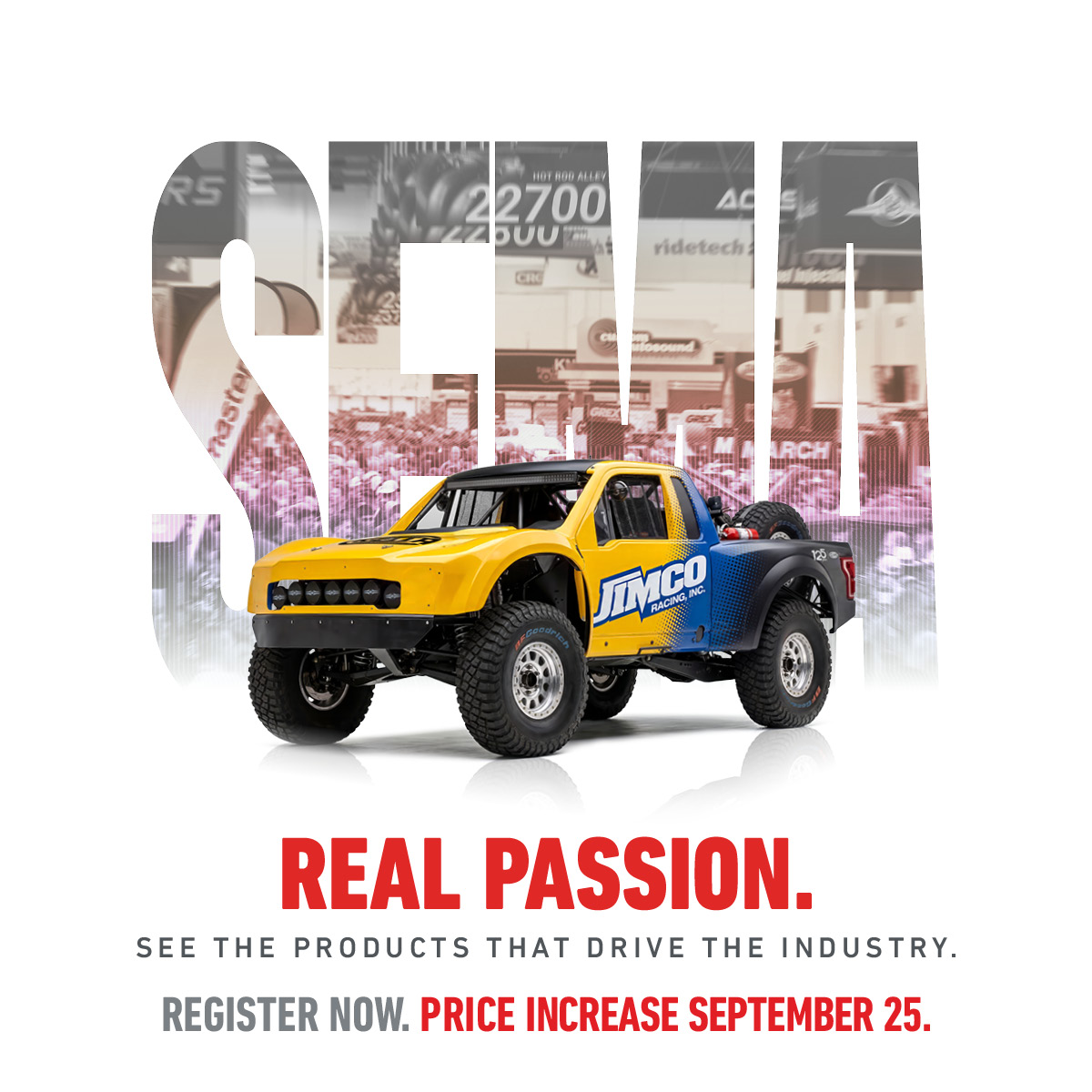 SEMA Show Price Increase September 25th - Register Today