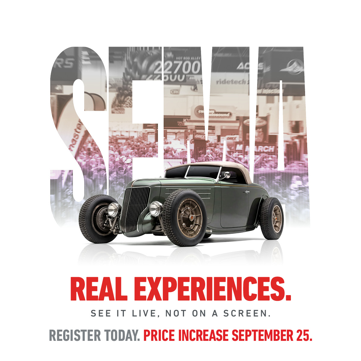 SEMA Show Price Increase September 25th - Register Today