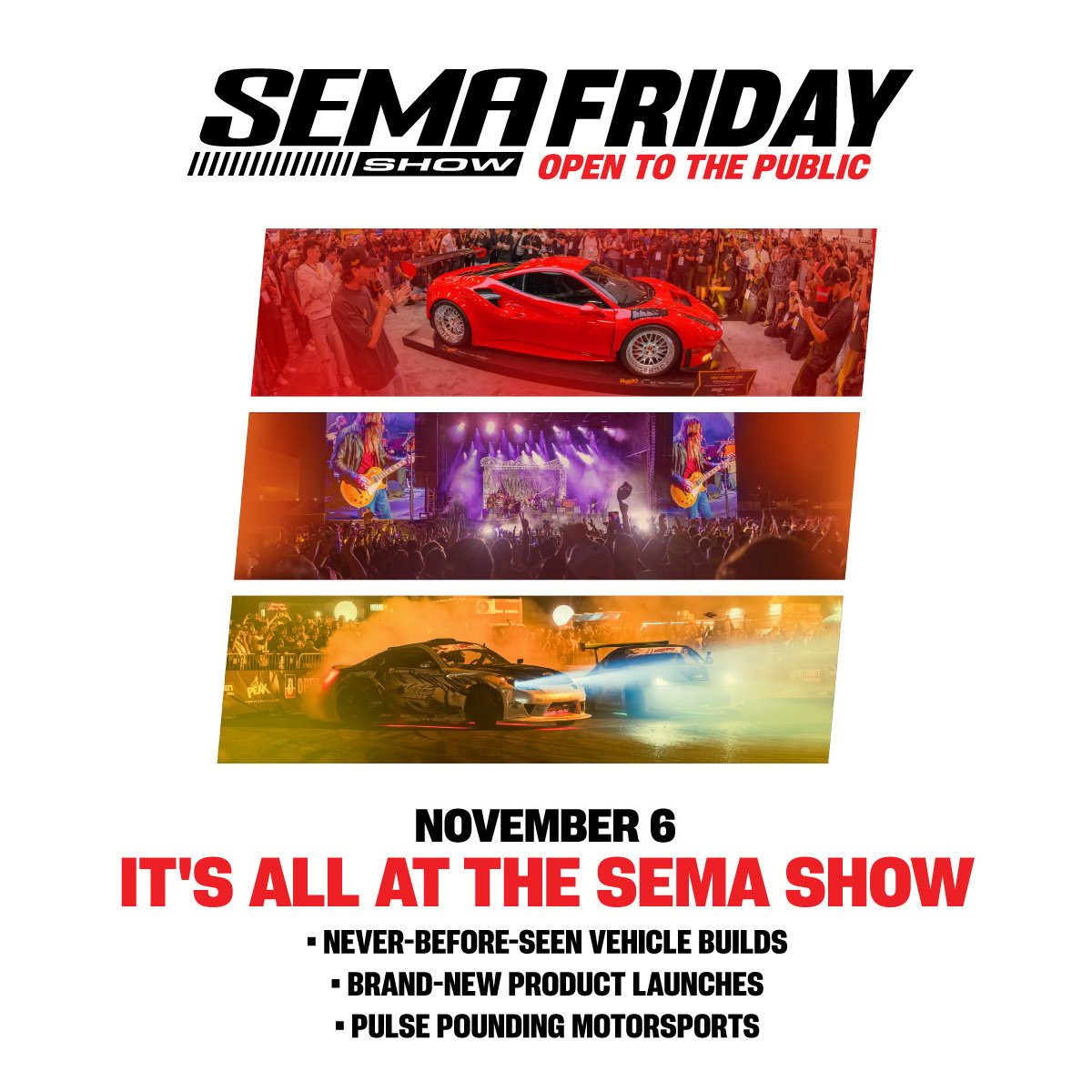 2026 SEMA SHOW FRIDAY - Open to the Public