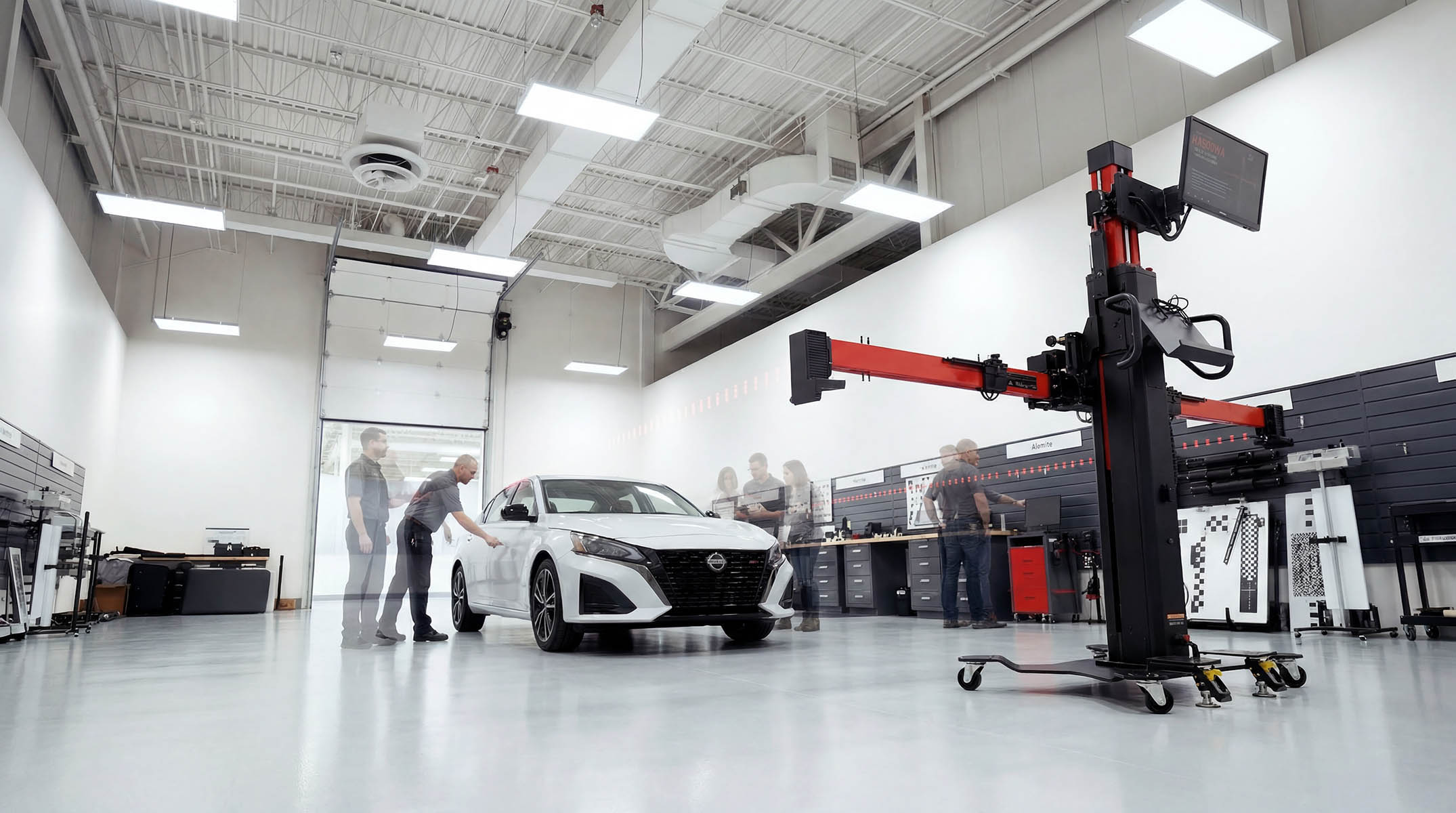 Stylistic image of bay at SEMA Garage