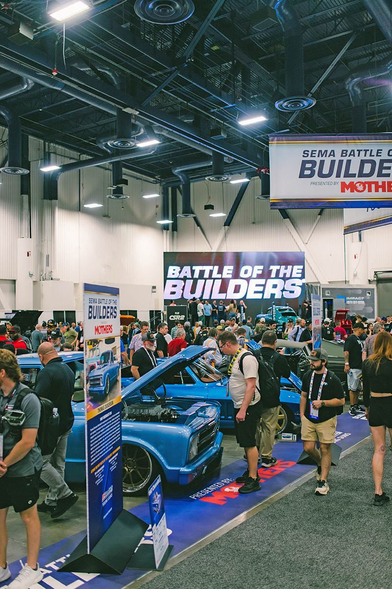 Battle of the Builders booth at the SEMA Show