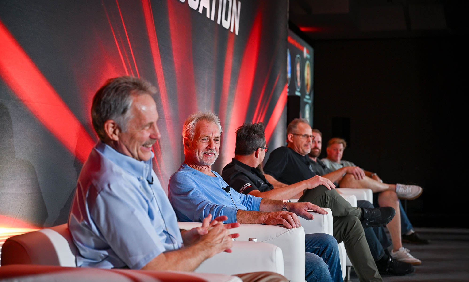 Smiling participants of a SEMA Education panel